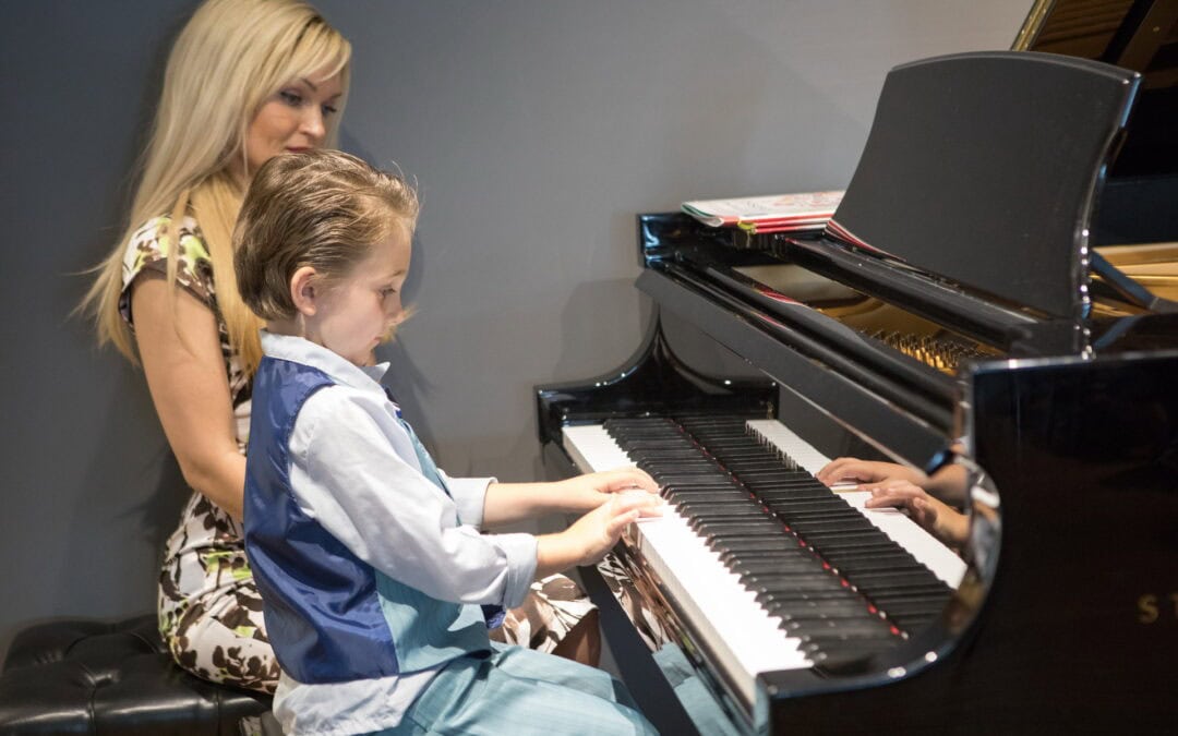 Virtual piano lessons at Oksana Foundation